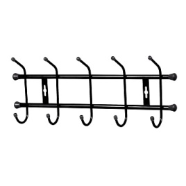 Вешалка настенная 5 крючков 484*188 мм