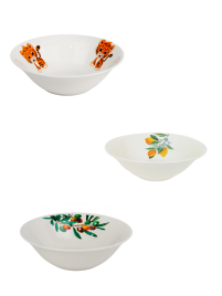 Тарелка глубокая 175 мм фарфор с рисунком