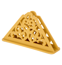 Салфетница 167х51х95мм пластик золотистый