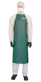 Фартук Chemical WPL оливковый, размер 120х97 см, ткань с ПВХ покрытием пл.480 гр/кв.м.