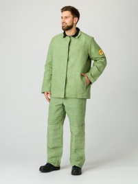 Костюм сварщика усиленный 1 кл.защиты (тк.Брезент, 480), хаки