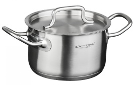 Кастрюля  1,0л (d14см; h7см) [ОБЩЕПИТ-ШЕФ] металл.кр. ТРС