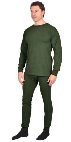 Бельё нательное трикотажное (лето) пл,180 гр/м2, оливковое,100% х/б фото 1