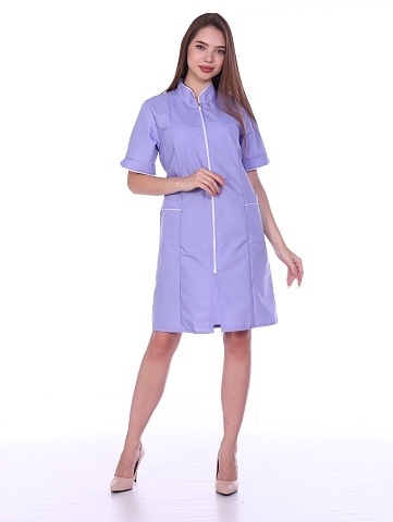 Халат тиси Молния гладкокрашенный Сирень фото 1