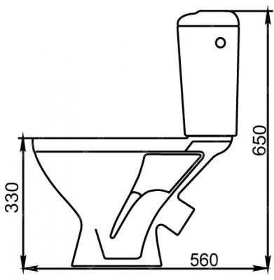Унитаз-компакт ЦОП Вершок детский белый (Лобня) фото 3
