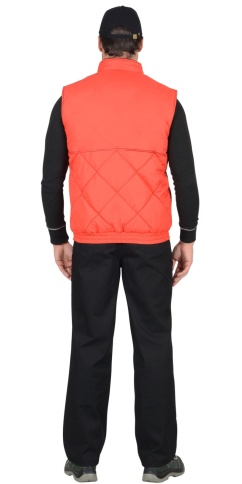 Жилет СИРИУС-ЕВРОПА утепленный красный с флисовой подкладкой фото 2