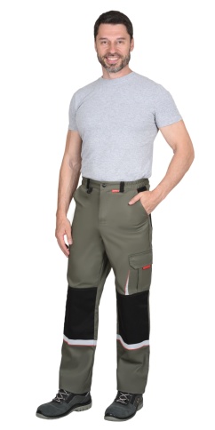 Брюки СИРИУС-СТАН оливковый с черным фото 1