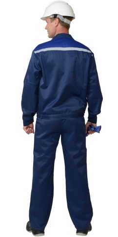 Костюм СИРИУС-ЛЕГИОНЕР куртка, п/к т.синий с васильковым фото 2