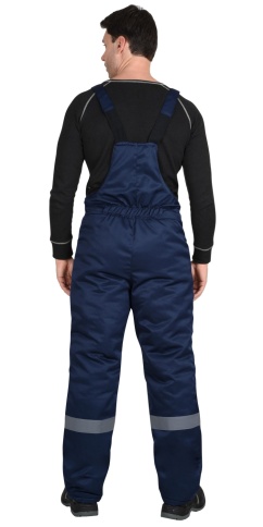 Костюм СИРИУС-РОСТ-НОРД-2 зимний, куртка, п/к, темно-синий с васильковым и СОП фото 3