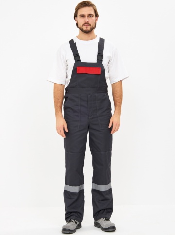 Костюм Лигор-2 Премиум СОП К. (тк.Смесовая,240) п/к, т.серый/красный фото 3