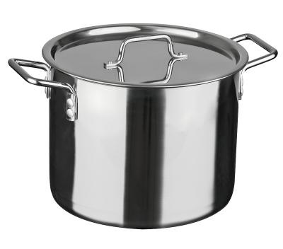 Кастрюля 15,0л (d30см; h24,5см) [ОБЩЕПИТ] Сварной. Клепаные ручки фото 1