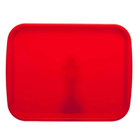 Поднос прямоугольный 470х365 мм красный фото 1