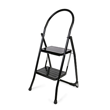 Стремянка 2 ст. 420х447х881 мм широкие ступени фото 1