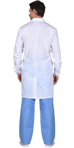 Халат СИРИУС-ГЛАВВРАЧ мужской белый фото 2