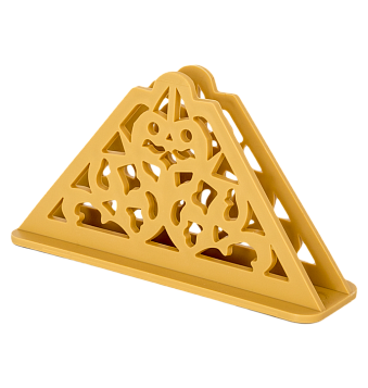 Салфетница 167х51х95мм пластик золотистый фото 1