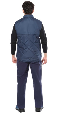 Жилет СИРИУС-ЕВРОПА удлиненный (на подкладке флис) синий фото 3