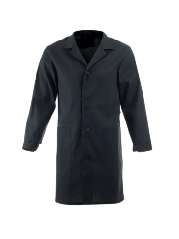 Халат рабочий мужской бязь черный фото 2