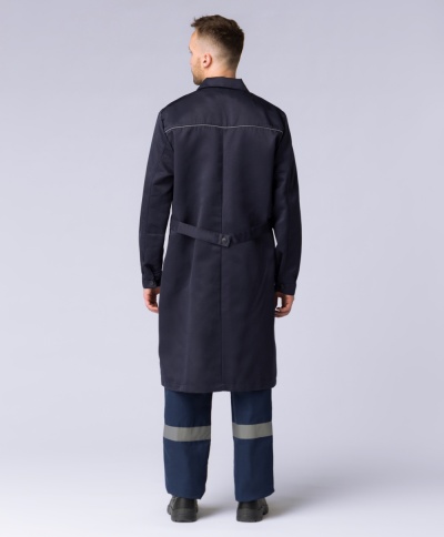 Халат мужской для ИТР (тк.Смесовая,210), т.синий фото 2