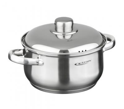 Кастрюля  1,0л [ГРЕТТА-МК] d-14 металл.кр. индукц. дно фото 1