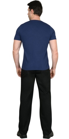 Футболка темно-синяя 160г/м2 фото 2