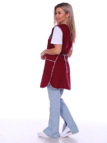 Фартук габардин большой бордо фото 3