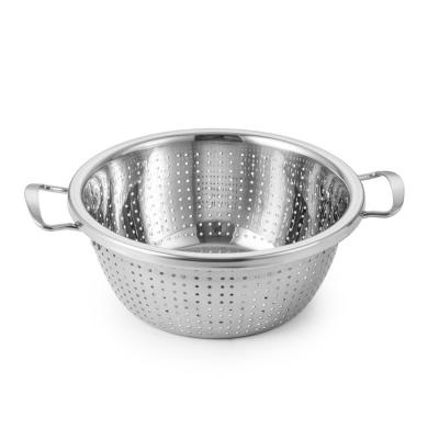 Дуршлаг Д40,0см с ручками плоское дно нерж 15,0л фото 1