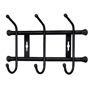Вешалка настенная 3 крючка 284*188 мм фото 1