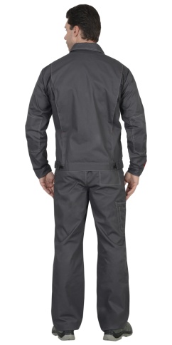 Костюм СИРИУС-ФАВОРИТ куртка, п/к т.серый со св.серым фото 2