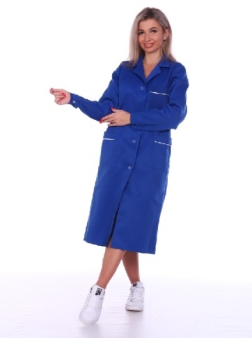 Халат рабочий женский ИТР грета (василек) фото 1
