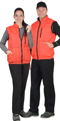 Жилет СИРИУС-ЕВРОПА утепленный красный с флисовой подкладкой фото 1