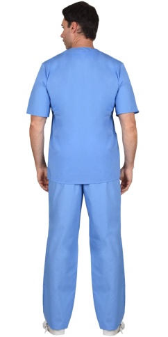 Костюм хирурга универсальный голубой фото 2