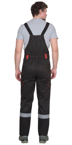 Костюм СИРИУС-ТИТАН куртка, п/к черный с красным с СОП фото 4