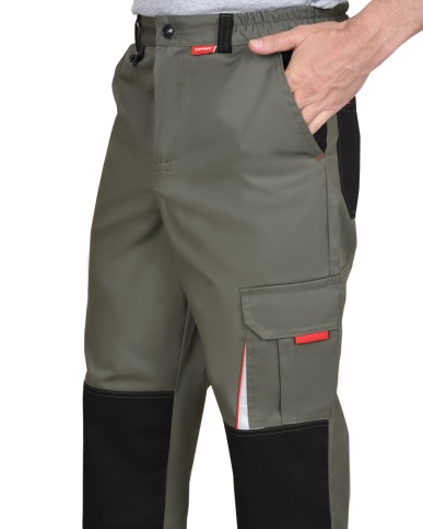 Брюки СИРИУС-СТАН оливковый с черным фото 3