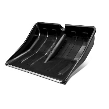 Лопата снегоуборочная большая 495*390 с алюминиевым наконечн. пластмассовая фото 1