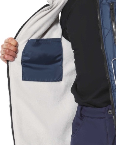 Жилет СИРИУС-ЕВРОПА удлиненный (на подкладке флис) синий фото 4