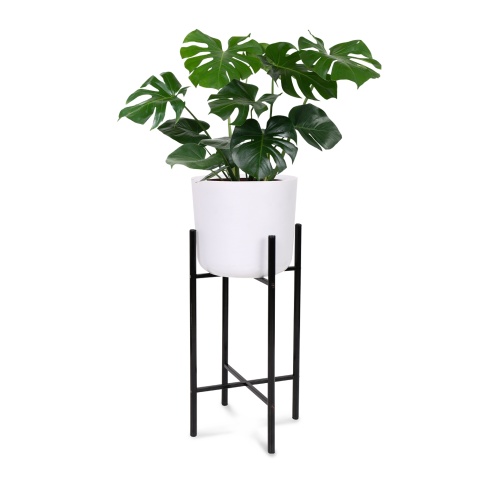 Подставка для цветов 310х310х510 мм матовый черный фото 1