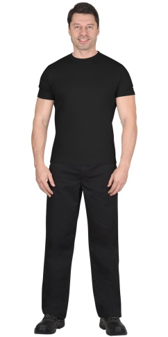 Футболка чёрная 160г/м2 фото 1