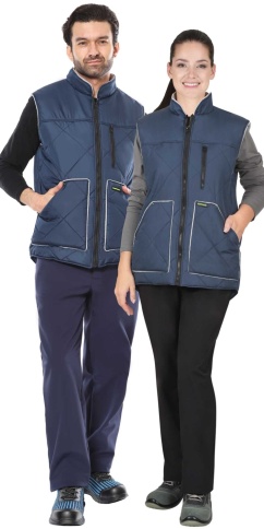 Жилет СИРИУС-ЕВРОПА удлиненный (на подкладке флис) синий фото 1